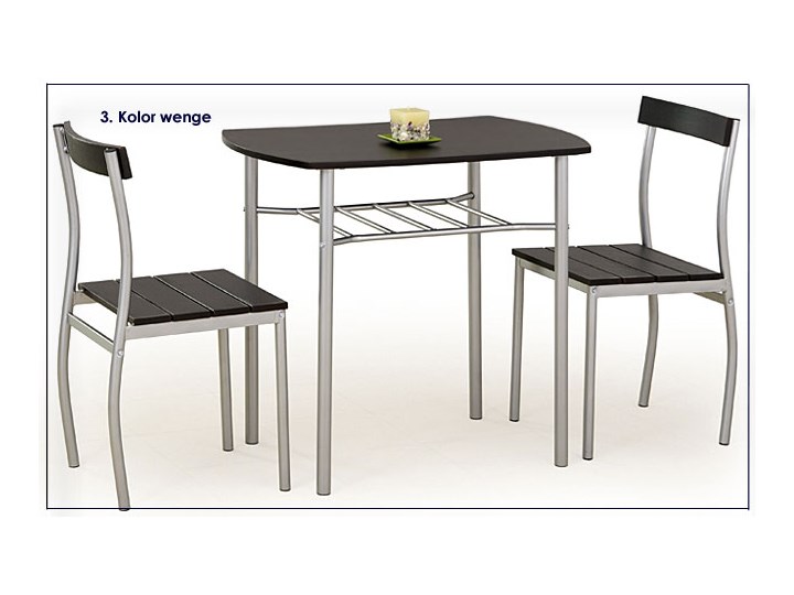Stół z krzesłami Twiner - wenge Pomieszczenie Jadalnia Kategoria Stoły z krzesłami