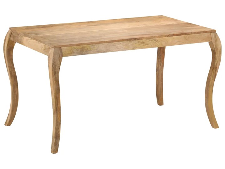 Stół jadalniany z drewna mango Nezis – brązowy Długość 135 cm Wysokość 76 cm Szerokość 75 cm Drewno Styl Vintage