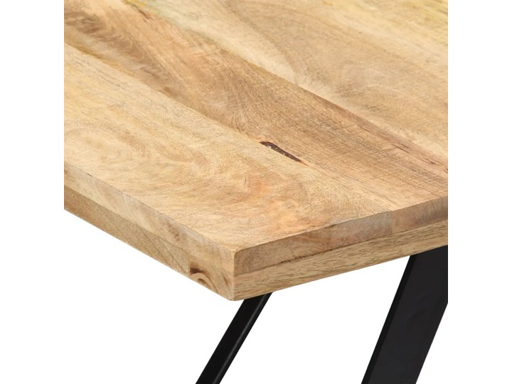 Stół jadalniany z drewna mango Vanil – brązowy Wysokość 76 cm Szerokość 90 cm Długość 180 cm  Drewno Rozkładanie