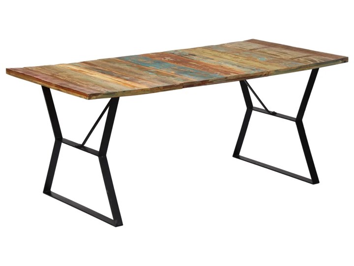 Stół industrialny z drewna Javis 2X – wielokolorowy Wysokość 76 cm Długość 180 cm Drewno Szerokość 90 cm Kategoria Stoły kuchenne