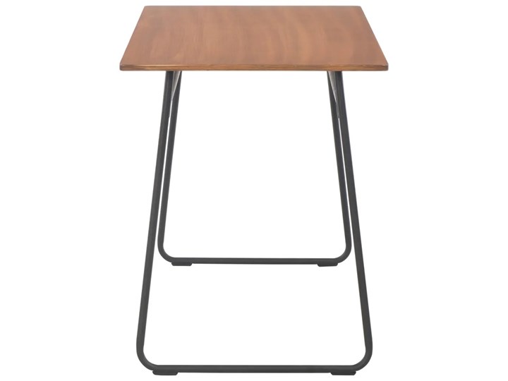 Stół jadalniany w stylu loft ze sklejki Bixor – brązowy Płyta MDF Szerokość 60 cm Długość 120 cm Wysokość 73 cm Styl Industrialny