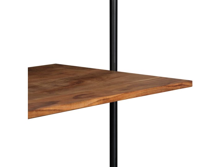 Drewniane biurko ścienne Tant - brązowe Drewno Szerokość 90 cm Szerokość 40 cm Styl Skandynawski