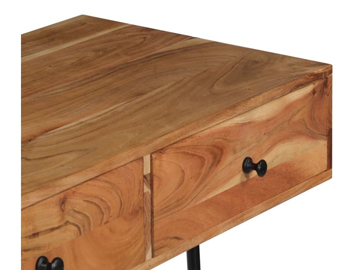 Drewniane biurko ścienne Tant - brązowe Drewno Styl Industrialny Szerokość 40 cm Szerokość 90 cm Styl Nowoczesny