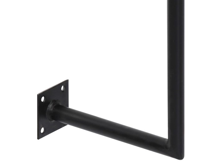 Drewniane biurko ścienne Tant - brązowe Szerokość 90 cm Szerokość 40 cm Kolor Brązowy Drewno Styl Nowoczesny