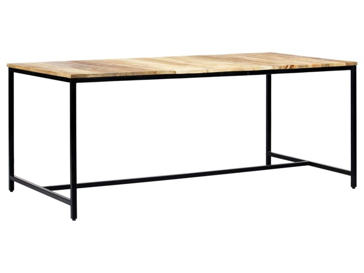 Stół industrialny z drewna mango Avis 3X – jasnobrązowy Szerokość 90 cm Wysokość 75 cm Drewno Długość 180 cm Pomieszczenie Stoły konferencyjne Styl Nowoczesny