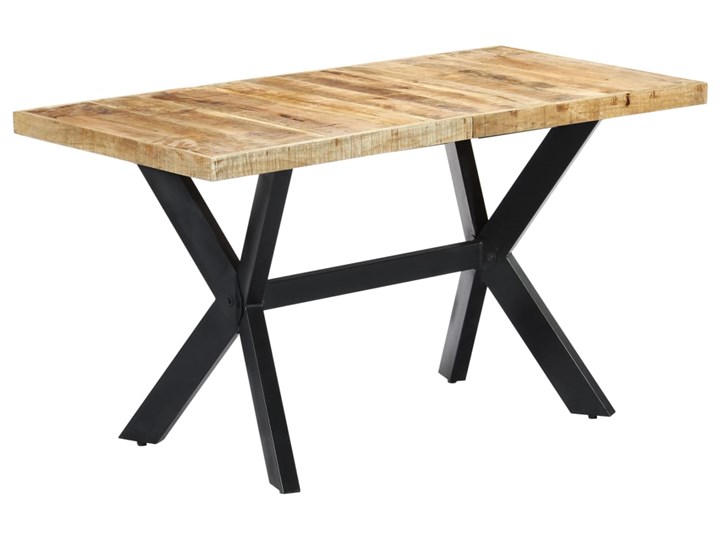 Stół do jadalni z mango Kalis 3X – jasnobrązowy Drewno Długość 140 cm Szerokość 70 cm Długość 70 cm Wysokość 75 cm Styl Minimalistyczny Pomieszczenie Stoły do jadalni