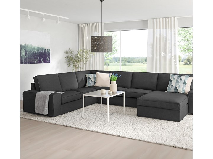KIVIK Sofa narożna 5-osobowa Wysokość 45 cm Szerokość 347 cm Szerokość 257 cm Stała konstrukcja Wysokość 83 cm Funkcje Z szezlongiem