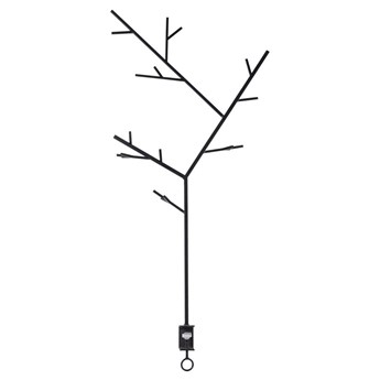 STOJAK NA BOMBKI metalowy czarny przykręcany do blatu / stołu, wys. 103 cm