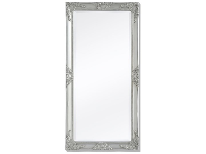 vidaXL Lustro ścienne w stylu barokowym, 120x60 cm, srebrne