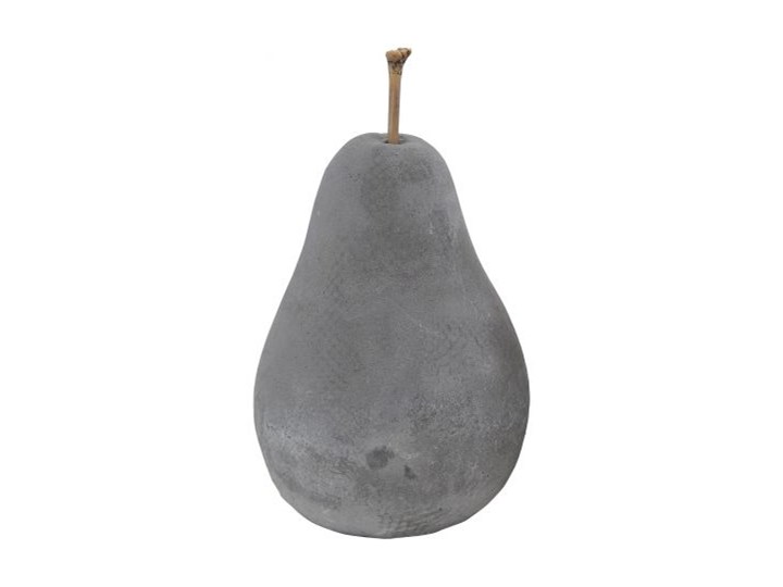 Figurka dekoracyjna Pear Concrete Ø9x13 cm szara