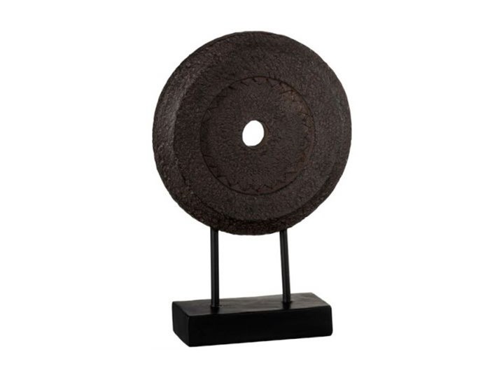 Figurka dekoracyjna Irregular Circle 15x31 cm brązowa