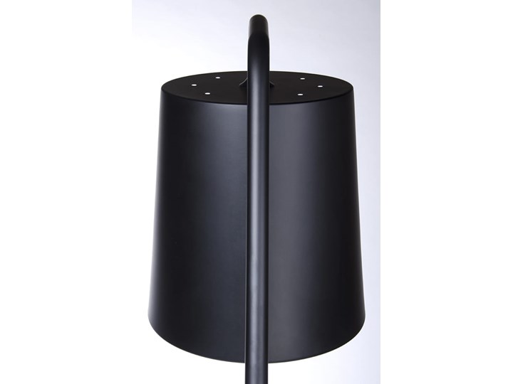 Lampa podłogowa FLAMING czarna Kolor Czarny Metal Lampa z kloszem Lampa do czytania Styl Nowoczesny