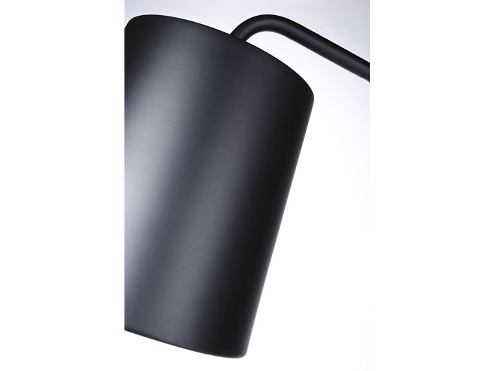 Lampa podłogowa FLAMING czarna Styl Skandynawski Lampa do czytania Lampa z kloszem Metal Kolor Czarny