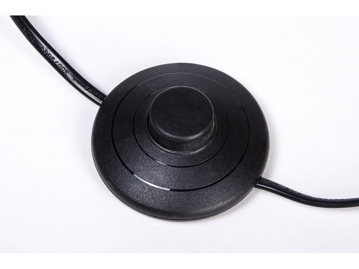 Lampa podłogowa FLAMING czarna Lampa do czytania Metal Styl Nowoczesny Lampa z kloszem Kolor Czarny