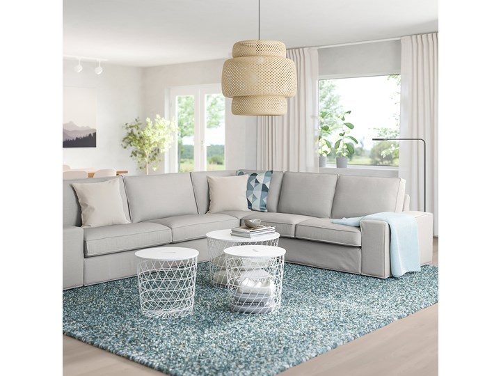 KIVIK Sofa narożna 5-osobowa Szerokość 257 cm Wysokość 45 cm Stała konstrukcja Szerokość 297 cm W kształcie L Materiał obicia Tkanina Wysokość 83 cm Styl Nowoczesny