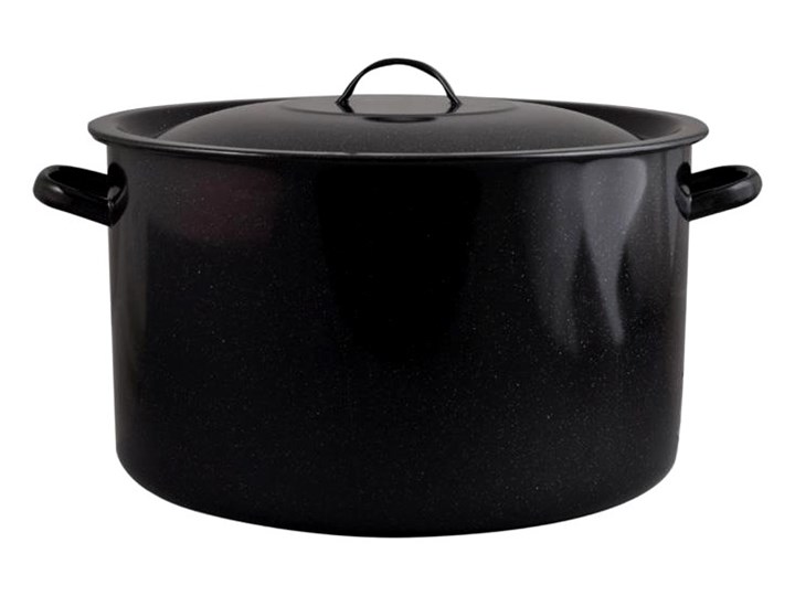 GARNEK EMALIOWANY GŁADKI Z/P 40CM 30L 1502+39/40 kod: 000-GAR-IM/D/40P12 Stal pokryta emalią Garnek uniwersalny Kategoria Garnki