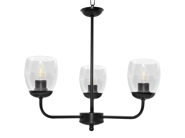 Żyrandol świecznik VITORIA W-2952/3 BK+TR Lampa z kloszem Szkło Kategoria Lampy wiszące