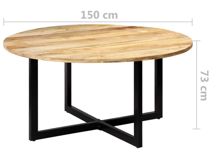 vidaXL Stół jadalniany, 150x73 cm, lite drewno mango Pomieszczenie Stoły do kuchni