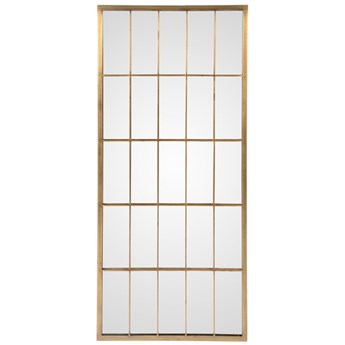 Lustro XL Byron 76x152 cm złote 152 x 76 x 4 cm złoty metal