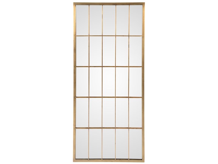 Lustro XL Byron 76x152 cm złote 152 x 76 x 4 cm złoty metal Prostokątne Lustro z ramą Ścienne Kategoria Lustra Pomieszczenie Przedpokój