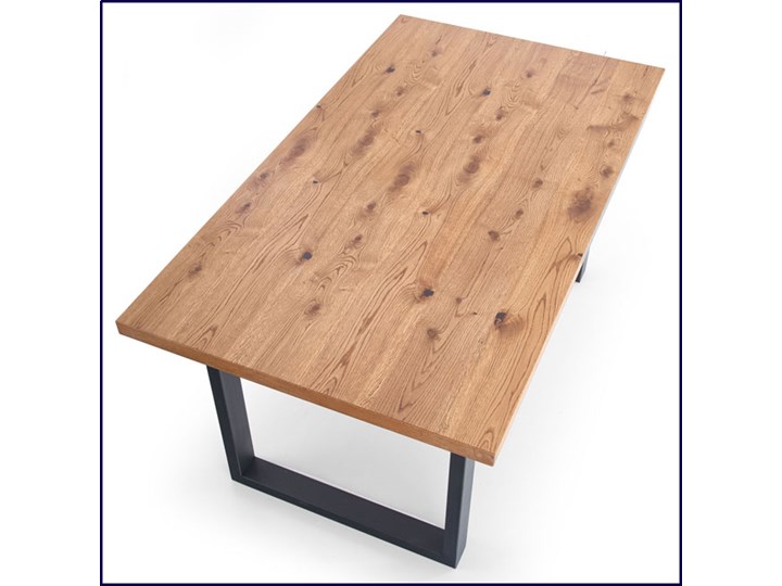 Duży rozkładany stół industrialny Marco 2X Wysokość 76 cm Szerokość 90 cm Drewno Długość 90 cm Kolor Brązowy