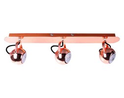 LAMPA sufitowa NICOLA FH5953AJ13-80-RC Italux metalowa OPRAWA ścienna regulowana LISTWA reflektorek kule miedziane