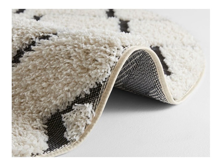 Beżowo-czarny dywan Mint Rugs Handira, ⌀ 160 cm Syntetyk Pomieszczenie Salon Okrągły Dywany Kategoria Dywany