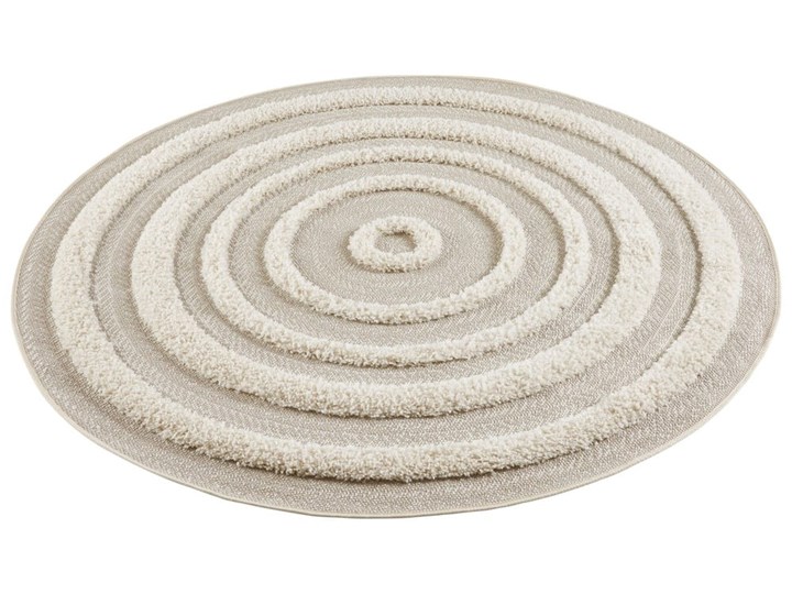 Kremowy dywan Mint Rugs Handira Circle, ⌀ 160 cm Kolor Szary Dywany Syntetyk Okrągły Kategoria Dywany