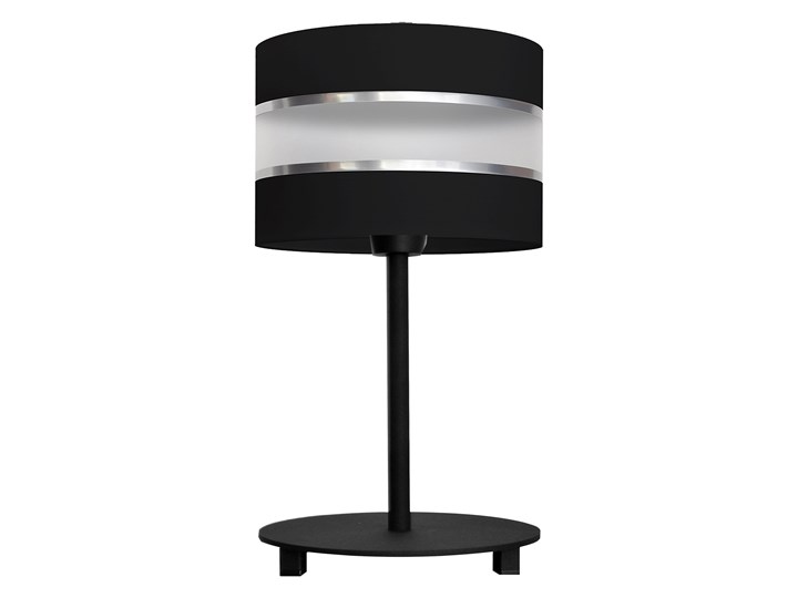 Lampka nocna HELEN B-0801/1 BK+SL+MAT Wysokość 40 cm Lampa nocna Lampa z abażurem Kolor Czarny
