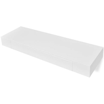 Zestaw półek ściennych z szufladami Pilon 2X - biały