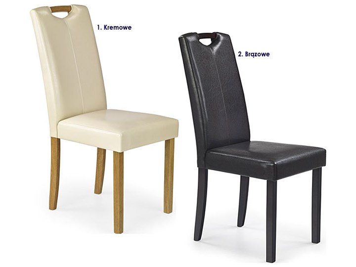 Krzesło drewniane Floyd - kremowe Szerokość 42 cm Drewno Głębokość 42 cm Wysokość 96 cm Pomieszczenie Jadalnia