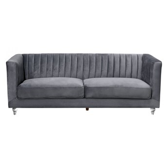 Sofa tapicerowana trzyosobowa ciemnoszara Visone kod: 4260586354584