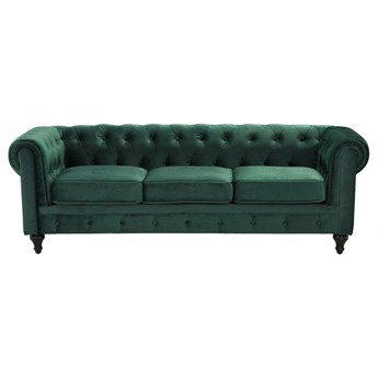 Sofa trzyosobowa welwet zielona Vento kod: 4260602376354