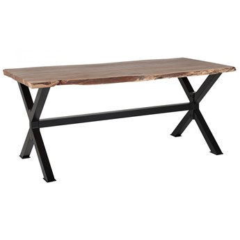 Stół do jadalni drewniany brązowy 180 x 95 cm VALBO kod: 4251682210843