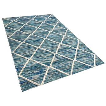 Dywan wełniany 140 x 200 cm niebieskie BELENLI kod: 4251682218894