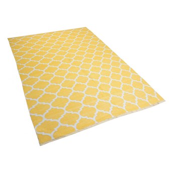 Dywan żółty 160 x 230 cm wzór marokańskiej koniczyny dwustronny AKSU kod: 4251682212601