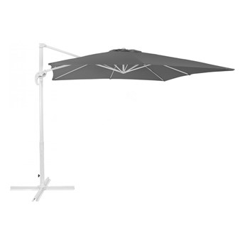 Parasol ogrodowy 250 x 250 x 235 cm ciemnoszary/biały MONZA kod: 4260602371014
