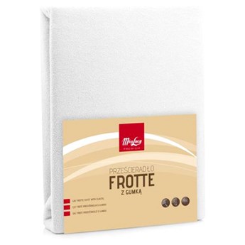 PRZEŚCIERADŁO FROTTE Z GUMKĄ 160X200CM BIAŁY kod: 80A-PRZ-F160BI