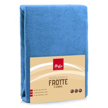 PRZEŚCIERADŁO FROTTE Z GUMKĄ 160X200CM NIEBIESKI kod: 80A-PRZ-F160NI