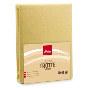 PRZEŚCIERADŁO FROTTE Z GUMKĄ 160X200CM ŻÓŁTY kod: 80A-PRZ-F160JŻ