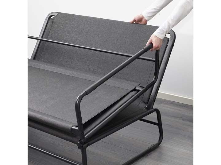 HAMMARN Sofa rozkładana Głębokość 70 cm Stała konstrukcja Szerokość 128 cm Głębokość 85 cm Wielkość Dwuosobowa Boki Bez boków