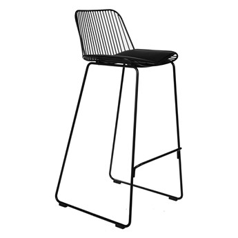 Wysokie krzesło barowe z metalu Dill High