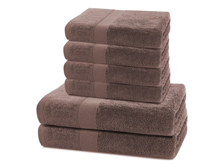 DecoKing Komplet ręczników Marina ciemnobrązowy, 4 szt. 50 x 100 cm, 2 szt. 70 x 140 cm