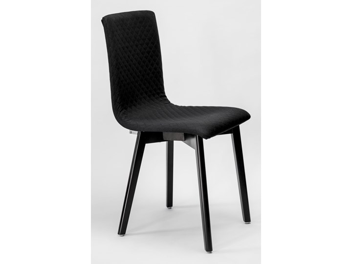 GRIM krzesło drewniane czarne Płyta MDF Tkanina Drewno Wysokość 86 cm Tapicerowane Głębokość 41 cm Kolor Czarny Szerokość 42 cm Pikowane Głębokość 38 cm Pomieszczenie Jadalnia