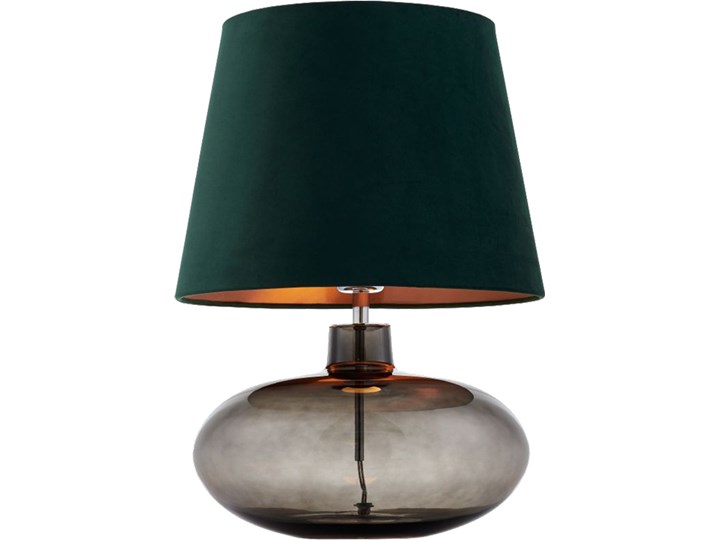 Lampa stołowa Sawa Velvet Zielona, Kaspa Wysokość 55 cm Lampa z abażurem Lampa z kloszem Styl Skandynawski Kolor Zielony