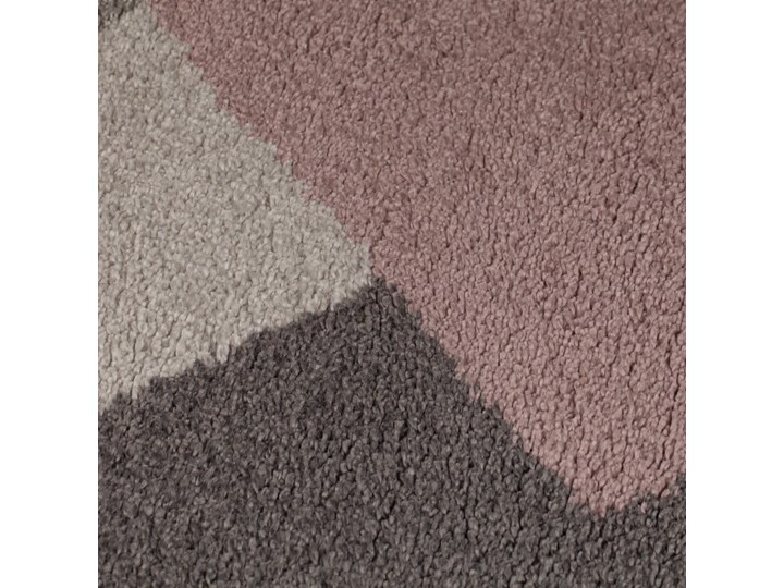 Różowo-szary dywan Flair Rugs Zula, 120x170 cm Prostokątny Juta Pomieszczenie Salon Syntetyk Dywany Chodniki Wzór Geometryczny