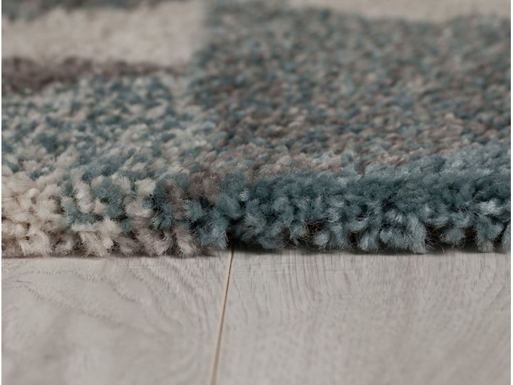 Niebiesko-szary dywan Flair Rugs Nuru, 80x150 cm Syntetyk Dywany Chodniki Juta Prostokątny Pomieszczenie Sypialnia