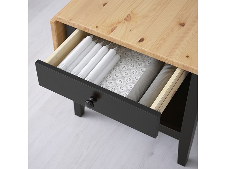 ARKELSTORP Stolik kawowy Drewno Wysokość 52 cm Kolor Czarny