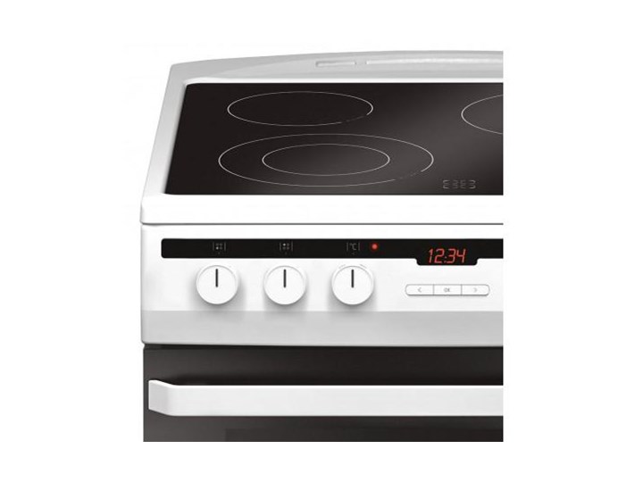 AMICA 618CE3.332HTaQ (W) Szerokość 60 cm Rodzaj płyty grzewczej Ceramiczna