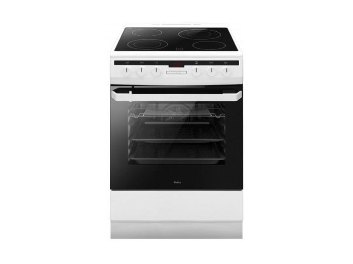 AMICA 618CE3.332HTaQ (W) Szerokość 60 cm Rodzaj płyty grzewczej Ceramiczna